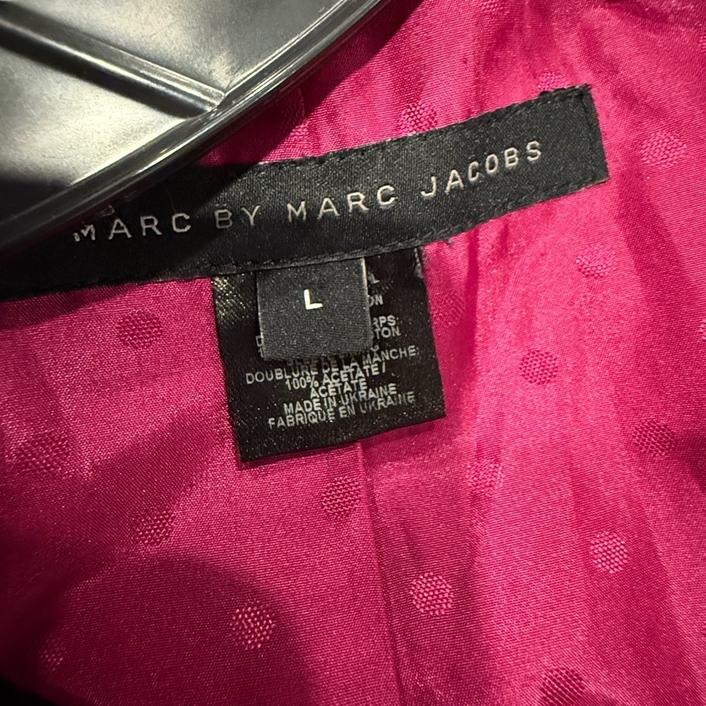 Marc By Marc Jacobs virgin wool blend Charcoal Double-Breasted Pea Coat - Picture 4 of 6